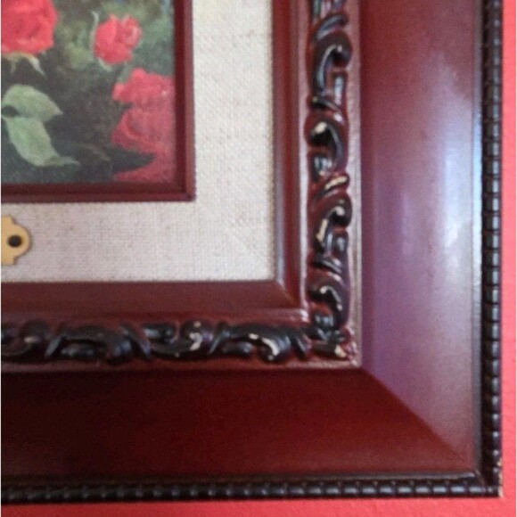 Thomas Kinkade "A Perfect  Red Rose" 10" x 12" Framed Signed Authenticity - Picture 5 of 11